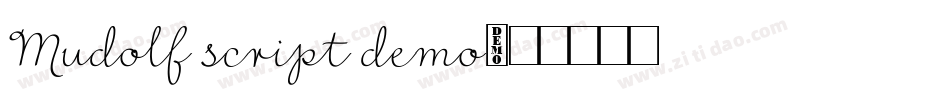 Mudolf script demo字体转换